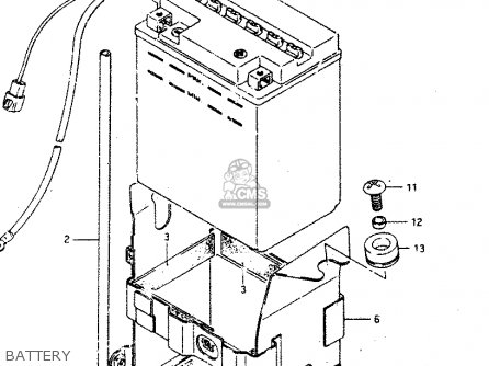 BATTERY - GSX750R 1986 (G) GENERAL EXPORT (E01)