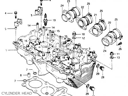 CYLINDER HEAD - GSX750R 1986 (G) GENERAL EXPORT (E01)