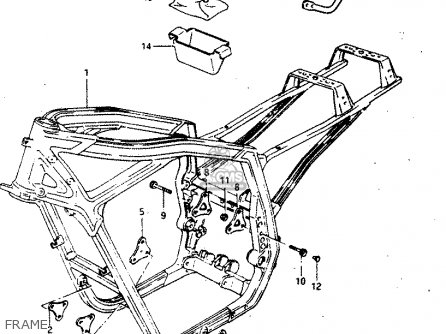 FRAME - GSX750R 1986 (G) GENERAL EXPORT (E01)