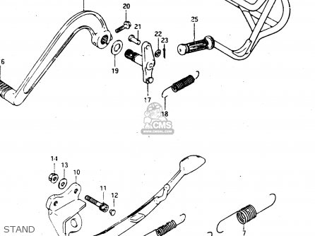 STAND - GSX750R 1986 (G) GENERAL EXPORT (E01)