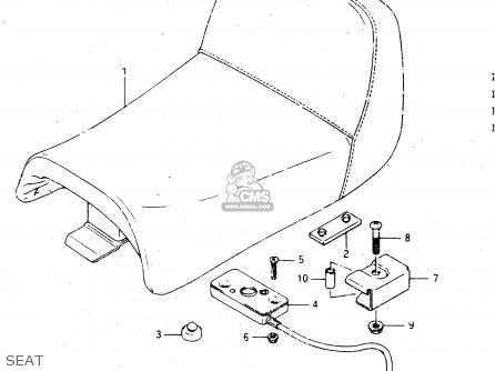 SEAT - GSX750R 1986 (G) GENERAL EXPORT (E01)