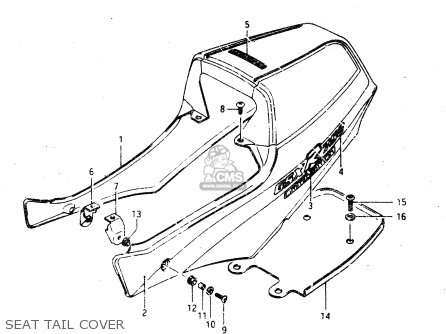 SEAT TAIL COVER - GSX750R 1986 (G) GENERAL EXPORT (E01)