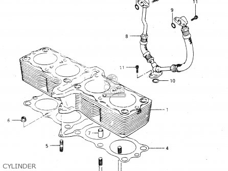CYLINDER - GSX750R 1986 (G) GENERAL EXPORT (E01)