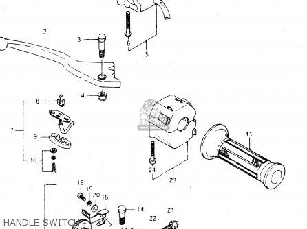 HANDLE SWITCH - GSX750R 1986 (G) GENERAL EXPORT (E01)
