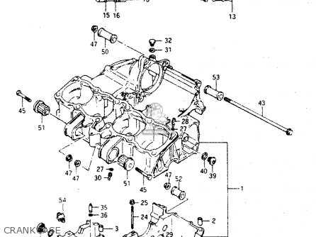 CRANKCASE - GSX750R 1986 (G) GENERAL EXPORT (E01)