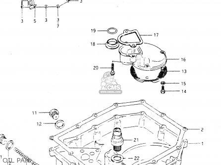 OIL PAN - GSX750R 1986 (G) GENERAL EXPORT (E01)