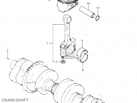 CRANKSHAFT - GSX750R 1986 (G) GENERAL EXPORT (E01)