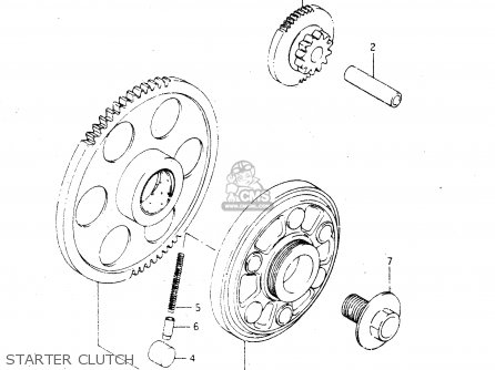 STARTER CLUTCH - GSX750R 1986 (G) GENERAL EXPORT (E01)