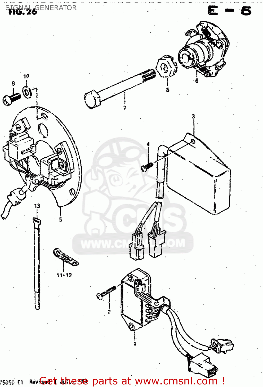 SIGNAL GENERATOR GSX750S 1983 (D) (E01 E02 E04 E06 E18 E21 E22 E24 E25 E30 34 39)