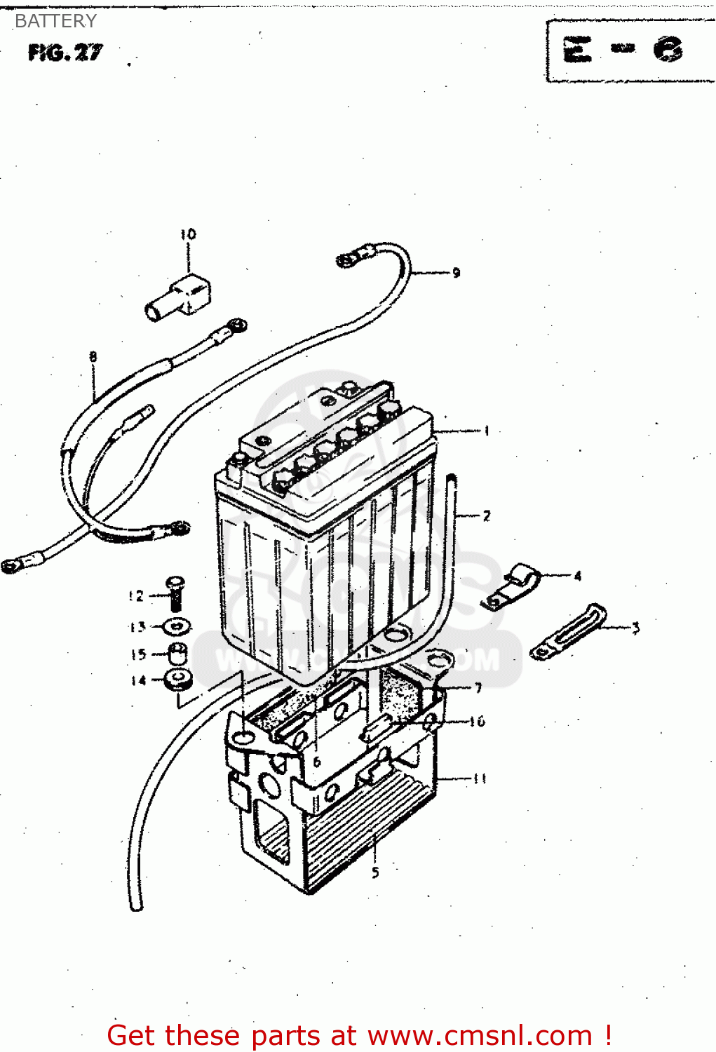 BATTERY GSX750S 1983 (D) (E01 E02 E04 E06 E18 E21 E22 E24 E25 E30 34 39)