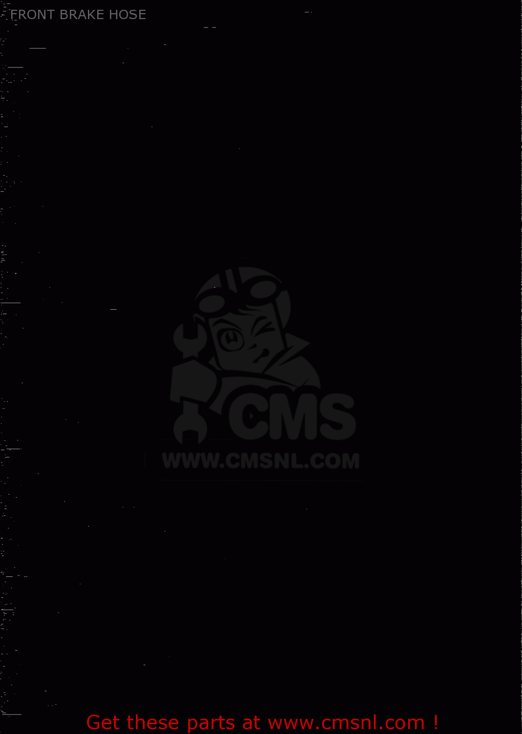 FRONT BRAKE HOSE GSX750S 1983 (D) (E01 E02 E04 E06 E18 E21 E22 E24 E25 E30 34 39)