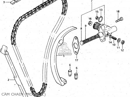 CAM CHAIN (MODEL Z) - GSX750S 1983 (D) (E01 E02 E04 E06 E18 E21 E22 E24 E25 E30 34 39)