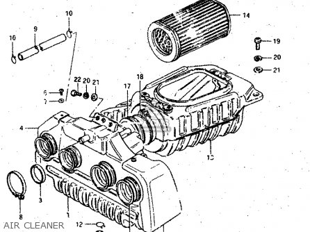 AIR CLEANER - GSX750S 1983 (D) (E01 E02 E04 E06 E18 E21 E22 E24 E25 E30 34 39)