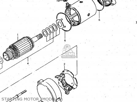 STARTING MOTOR (MODEL Z) - GSX750S 1983 (D) (E01 E02 E04 E06 E18 E21 E22 E24 E25 E30 34 39)