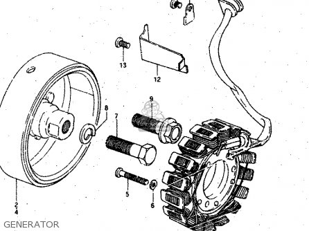 GENERATOR - GSX750S 1983 (D) (E01 E02 E04 E06 E18 E21 E22 E24 E25 E30 34 39)