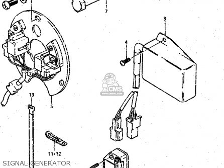 SIGNAL GENERATOR - GSX750S 1983 (D) (E01 E02 E04 E06 E18 E21 E22 E24 E25 E30 34 39)