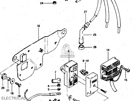 ELECTRICAL - GSX750S 1983 (D) (E01 E02 E04 E06 E18 E21 E22 E24 E25 E30 34 39)