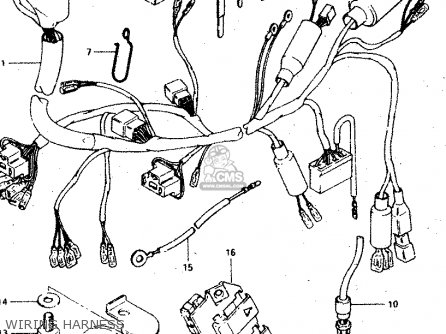 WIRING HARNESS - GSX750S 1983 (D) (E01 E02 E04 E06 E18 E21 E22 E24 E25 E30 34 39)