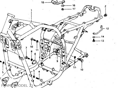 FRAME (MODEL Z) - GSX750S 1983 (D) (E01 E02 E04 E06 E18 E21 E22 E24 E25 E30 34 39)