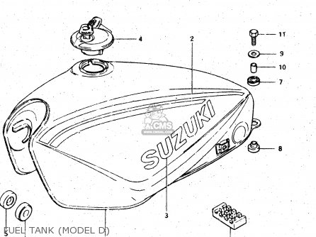FUEL TANK (MODEL D) - GSX750S 1983 (D) (E01 E02 E04 E06 E18 E21 E22 E24 E25 E30 34 39)