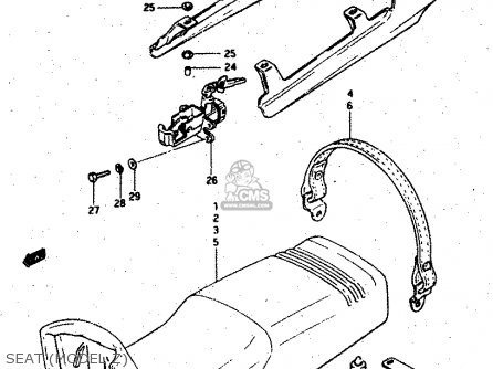 SEAT (MODEL Z) - GSX750S 1983 (D) (E01 E02 E04 E06 E18 E21 E22 E24 E25 E30 34 39)