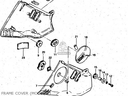 FRAME COVER (MODEL D) - GSX750S 1983 (D) (E01 E02 E04 E06 E18 E21 E22 E24 E25 E30 34 39)