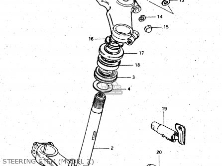 STEERING STEM (MODEL Z) - GSX750S 1983 (D) (E01 E02 E04 E06 E18 E21 E22 E24 E25 E30 34 39)