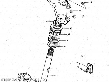 STEERING STEM (MODEL D) - GSX750S 1983 (D) (E01 E02 E04 E06 E18 E21 E22 E24 E25 E30 34 39)
