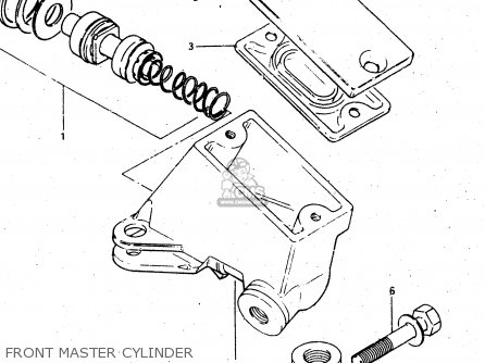 FRONT MASTER CYLINDER - GSX750S 1983 (D) (E01 E02 E04 E06 E18 E21 E22 E24 E25 E30 34 39)