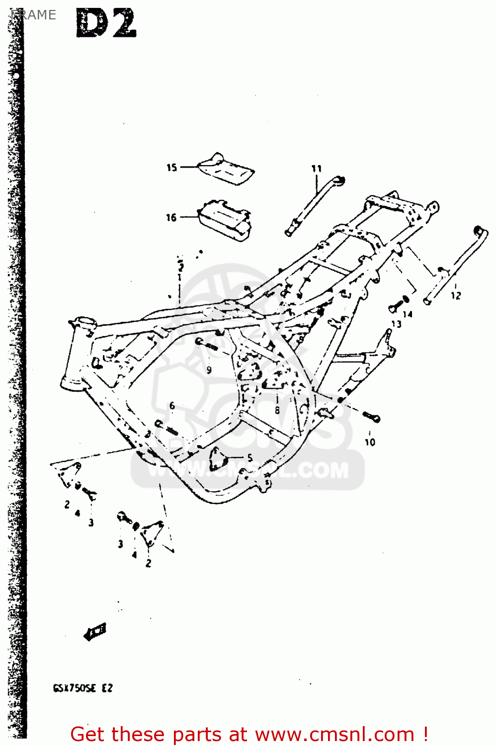 FRAME GSX750S 1984 (E) UNITED KINGDOM (E02)