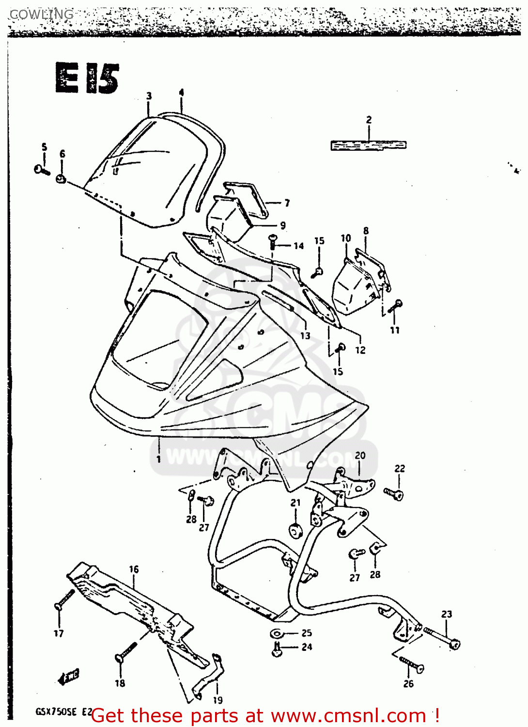 COWLING GSX750S 1984 (E) UNITED KINGDOM (E02)