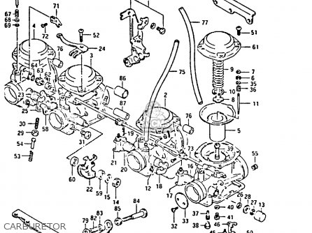 CARBURETOR - GSX750S 1984 (E) UNITED KINGDOM (E02)
