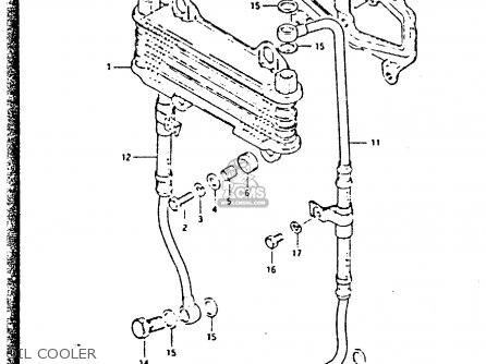 OIL COOLER - GSX750S 1984 (E) UNITED KINGDOM (E02)