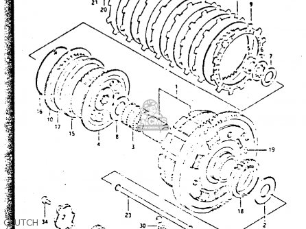 CLUTCH - GSX750S 1984 (E) UNITED KINGDOM (E02)