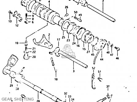 GEAR SHIFTING - GSX750S 1984 (E) UNITED KINGDOM (E02)