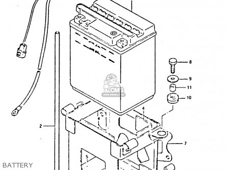 BATTERY - GSX750S 1984 (E) UNITED KINGDOM (E02)
