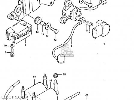 ELECTRICAL - GSX750S 1984 (E) UNITED KINGDOM (E02)