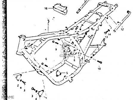 FRAME - GSX750S 1984 (E) UNITED KINGDOM (E02)