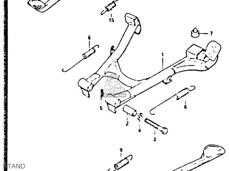 STAND - GSX750S 1984 (E) UNITED KINGDOM (E02)
