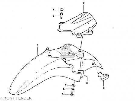 FRONT FENDER - GSX750S 1984 (E) UNITED KINGDOM (E02)
