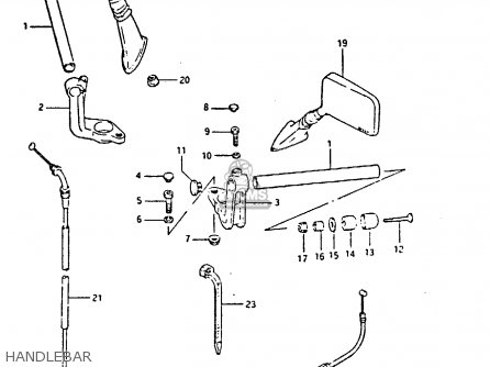 HANDLEBAR - GSX750S 1984 (E) UNITED KINGDOM (E02)