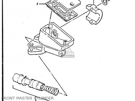 FRONT MASTER CYLINDER - GSX750S 1984 (E) UNITED KINGDOM (E02)