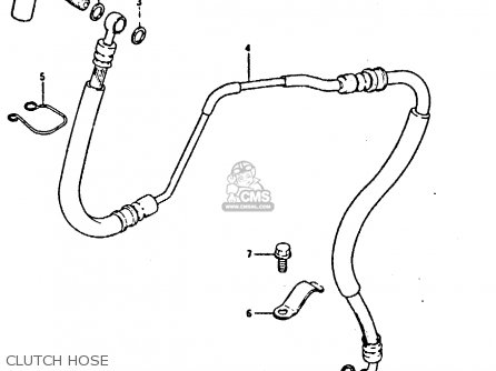 CLUTCH HOSE - GSX750S 1984 (E) UNITED KINGDOM (E02)