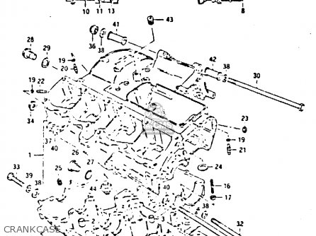CRANKCASE - GSX750S 1984 (E) UNITED KINGDOM (E02)