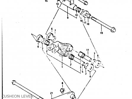 CUSHION LEVER - GSX750S 1984 (E) UNITED KINGDOM (E02)