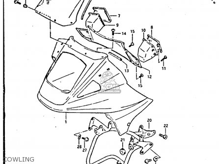 COWLING - GSX750S 1984 (E) UNITED KINGDOM (E02)