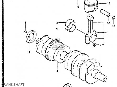 CRANKSHAFT - GSX750S 1984 (E) UNITED KINGDOM (E02)