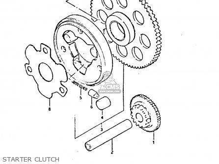 STARTER CLUTCH - GSX750S 1984 (E) UNITED KINGDOM (E02)