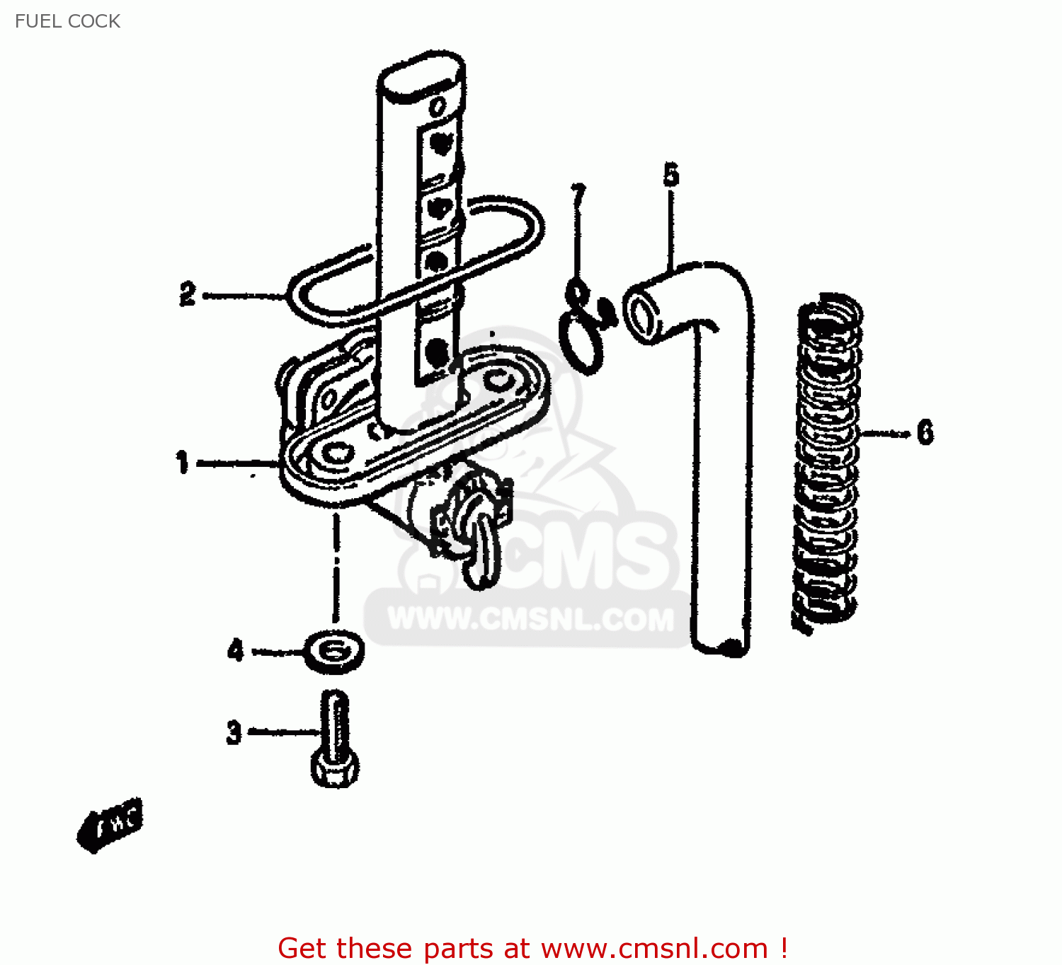 FUEL COCK GSX750S KATANA 1982 (Z) 1 2 4 6 15 16 17 18 21 22 24 25 26 30 39
