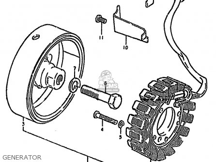 GENERATOR - GSX750S KATANA 1982 (Z) 1 2 4 6 15 16 17 18 21 22 24 25 26 30 39